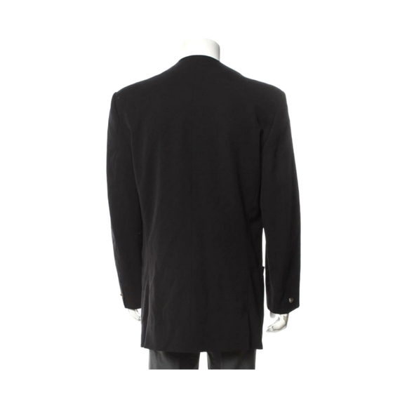 Gianni Versace Zipper Black Wool Blazer Jacket - Picture 3 of 9